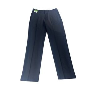 Kenneth Cole Reaction Techni-Cole Dress Pants Mens 32x32 Black Super Flex NEW